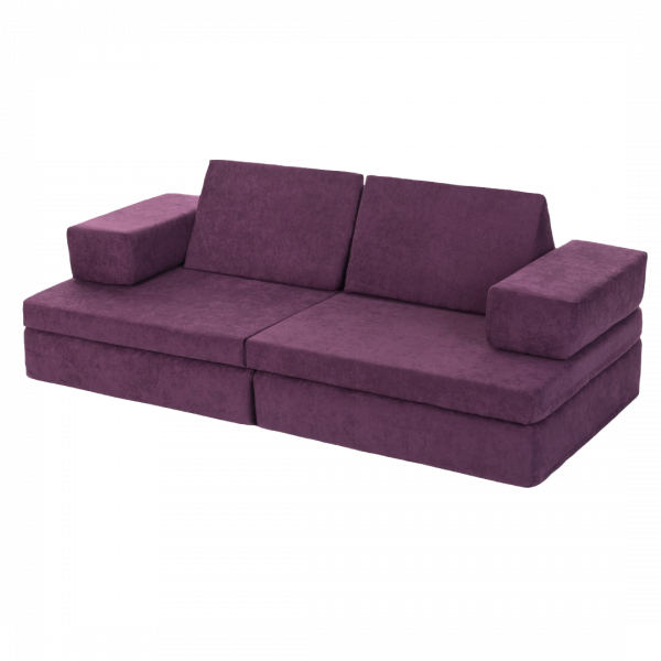 Modular soft Play Sofa - Grape